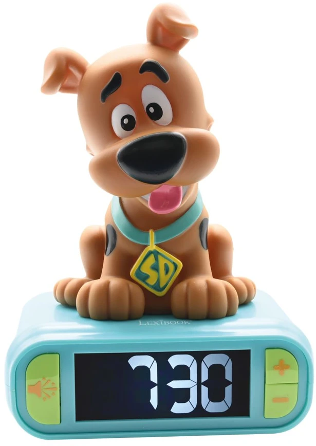 Skaitmeninis žadintuvas su Scooby Doo 3D naktiniu apšvietimu Lexibook