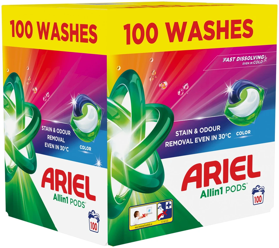 Skalbimo kapsulės Ariel Extra Clean, 60vnt