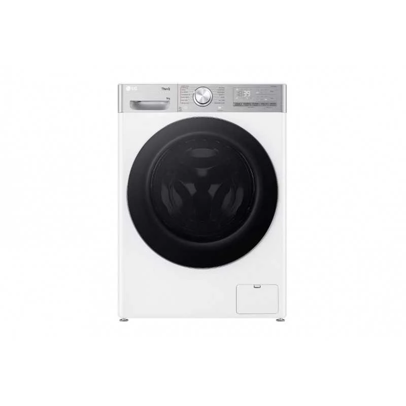 LG | Skalbimo mašina | F2WR909P3W | Energy efficiency class A | Front loading | Skalbimo talpa 9kg | 1200 RPM | Gylis 47.5 cm | Plotis 60 cm | LED | Steam function | Direct drive | Wi-Fi | Baltas