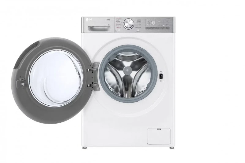 LG | Skalbimo mašina | F2WR909P3W | Energy efficiency class A | Front loading | Skalbimo talpa 9kg | 1200 RPM | Gylis 47.5 cm | Plotis 60 cm | LED | Steam function | Direct drive | Wi-Fi | Baltas