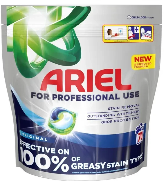 Skalbimo milteliai ARIEL Professional, Baltas, 130 skalb., 7,15 kg.