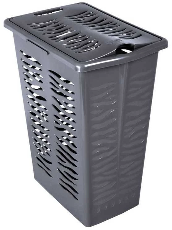 Branq Skalbinių krepšelis Zebra 30L Pilka