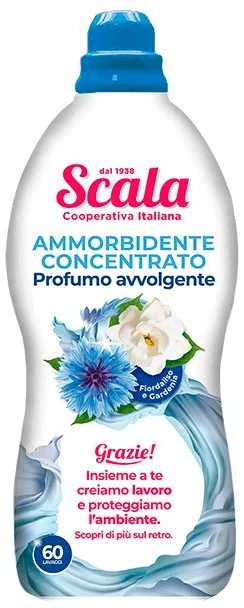 Scala Koncentruotas skalbinių minkštiklis Rugiagėlės ir Gardenija 1500ml (60 skalbimų)