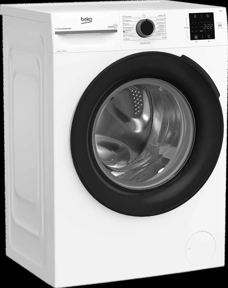 BEKO Skalbimo mašina BM1WFSU36233WB, 6kg, Energy class B, 44.6 cm, 1200 rpm, Inverter motor, Steam Cure