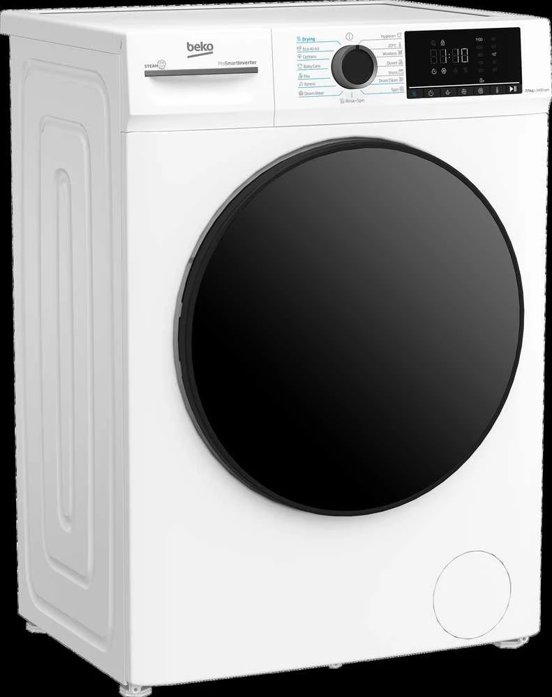 BEKO | Skalbimo mašina su džiovykle | BMM5DFO5741W | Energijos vartojimo efektyvumo klasė A/D | Priekinis pakrovimas | Skalbimo talpa 7kg | 1400 aps./min. | Plotis 52 cm | Plotis 60 cm | LED | Džiovinimo sistema | Džiovinimo talpa 5kg | Garų funkcija | Baltas