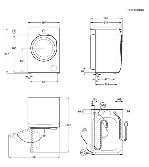 Skalbimo mašina Electrolux EW8W7607QE