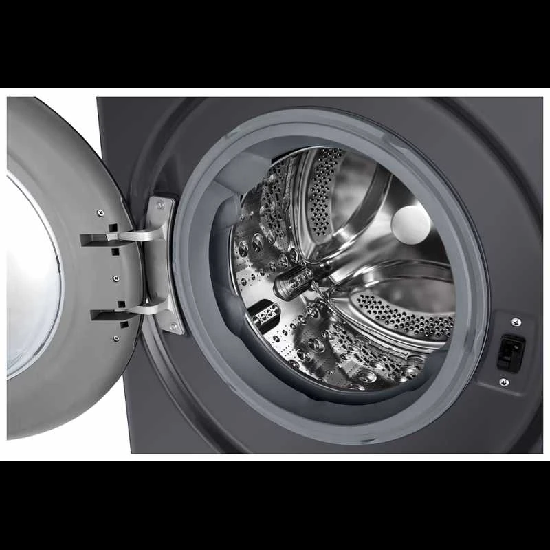 LG | Skalbimo mašina | F2WR508S2M | Energy efficiency class A | Front loading | Skalbimo talpa 8kg | 1200 RPM | Gylis 48 cm | Plotis 60 cm | LED | Middle Juodas