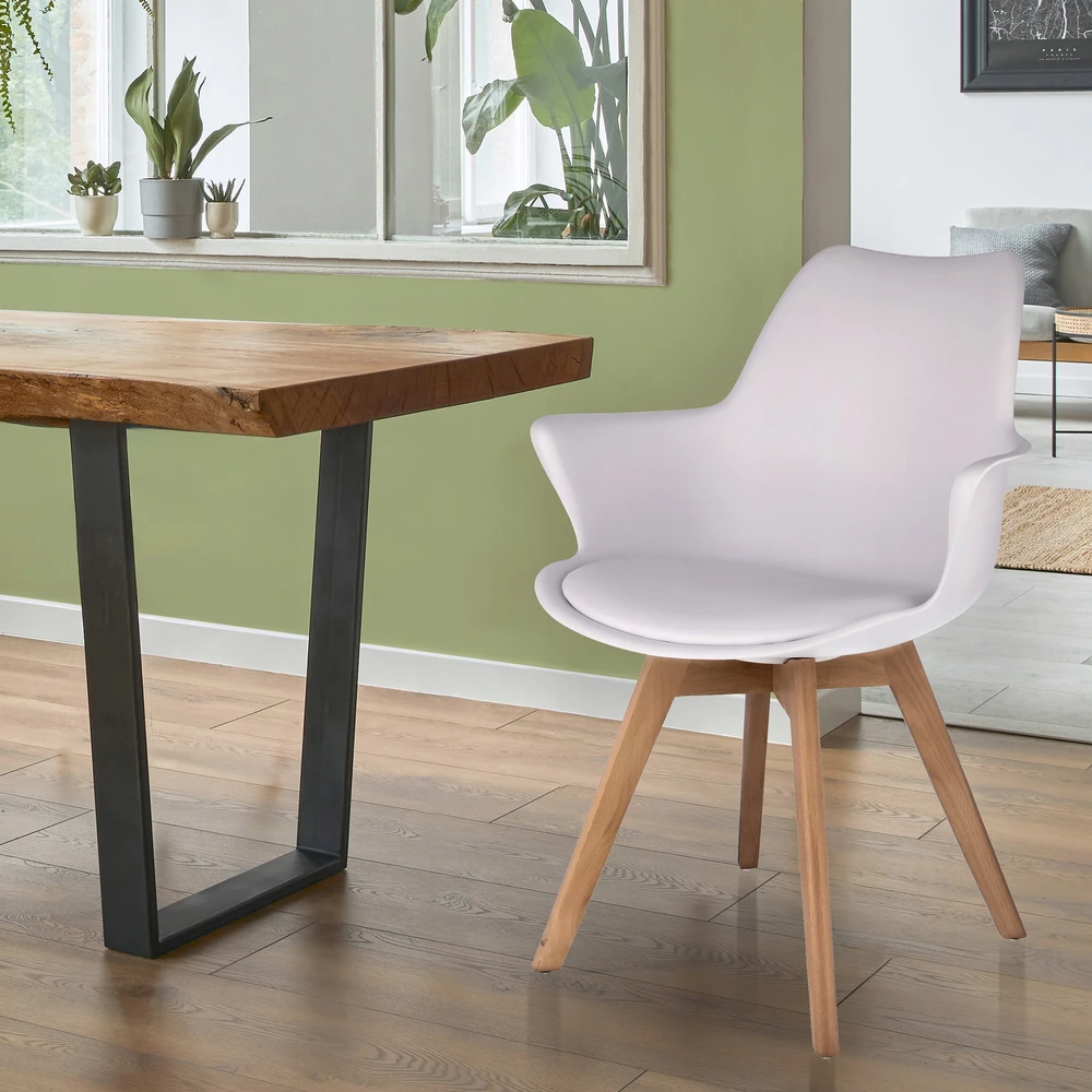 SKANDINAVIŠKĖ KĖDĖ svetainei VIRTUVĖ ECO LEATHER ORLEAN modernus JUMIhome