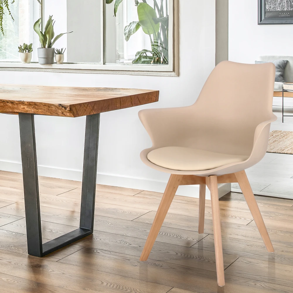 SKANDINAVIŠKĖ KĖDĖ svetainei VIRTUVĖ ECO LEATHER ORLEAN modernus JUMIhome