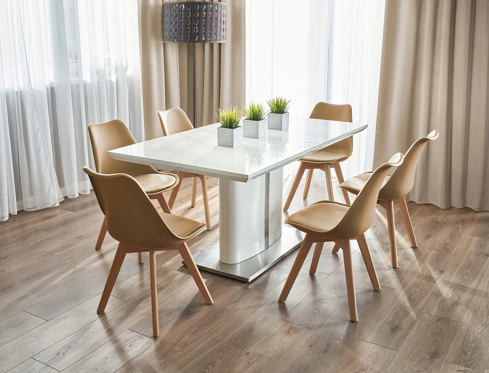 SKANDINAVIŠKĖ KĖDĖ VIRTUVEI, Svetainei, VALGOMUI, OSLO smėlio spalvos pagalvė, JUMIhome