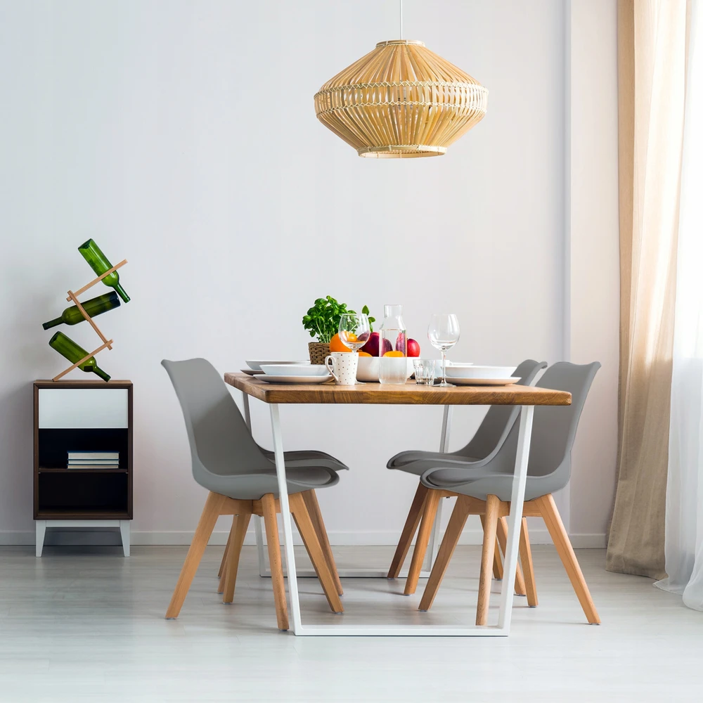 SKANDINAVIŠKĖ KĖDĖ VIRTUVEI, Svetainei, VALGOMUI, OSLO pagalvė, pilka JUMIhome