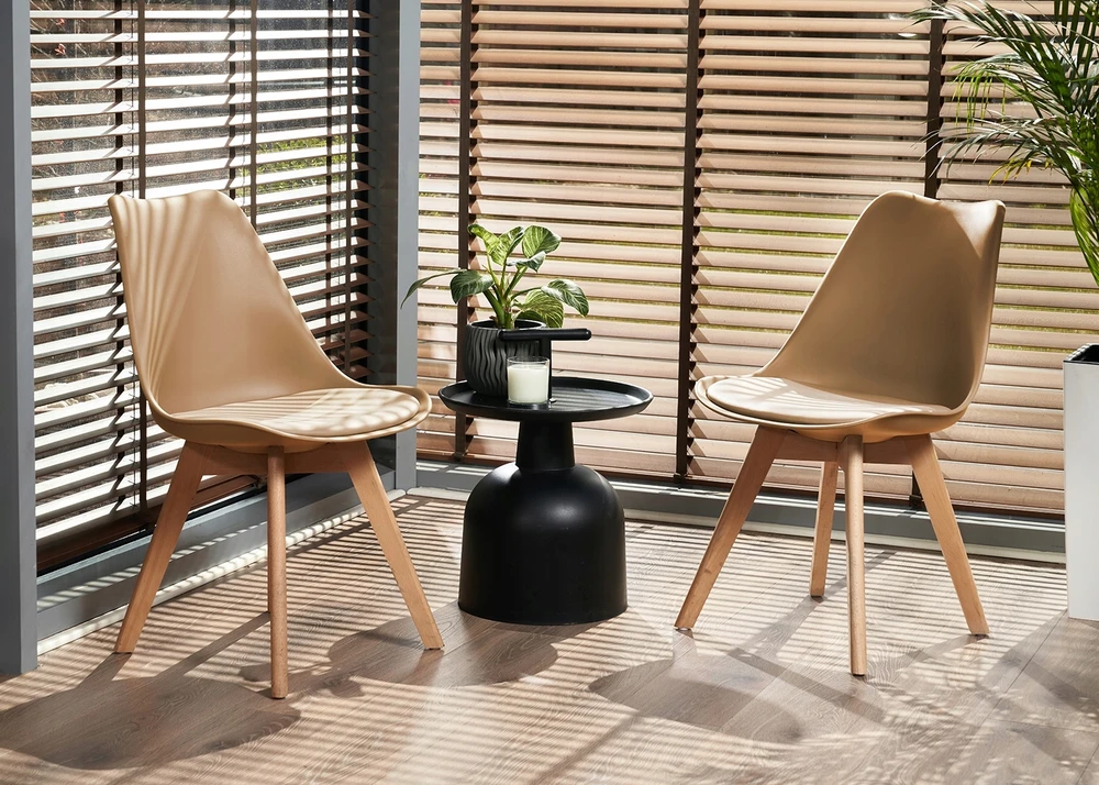 SKANDINAVIŠKĖ KĖDĖ VIRTUVEI, Svetainei, VALGOMUI, OSLO smėlio spalvos pagalvė, JUMIhome