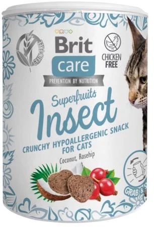 BRIT CARE Cat Superfruits Chicken skanėstai 100g