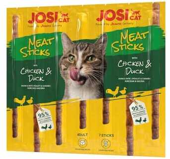 Skanėstas katėms JOSICAT Meat Sticks, su lašiša ir upėtakiu, 35 g
