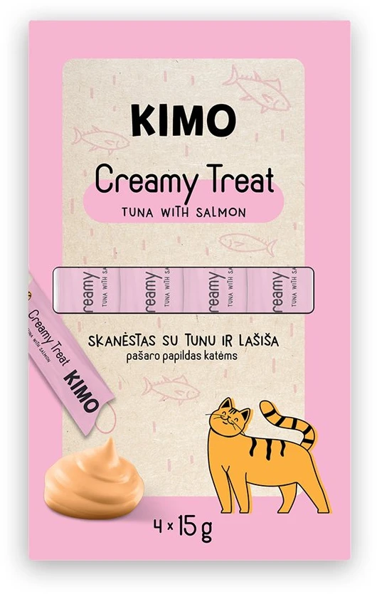 Tropical Kimo Cat skanėstas Creamy Tuna Tuna Goat Milk (4vnt*15g) 60g