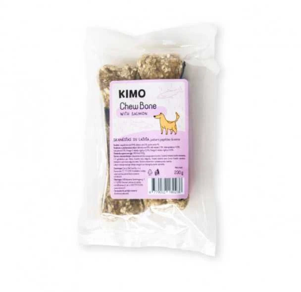 Kimo Chew Bone kramtymo skanėstai šunims su lašiša, 230 g