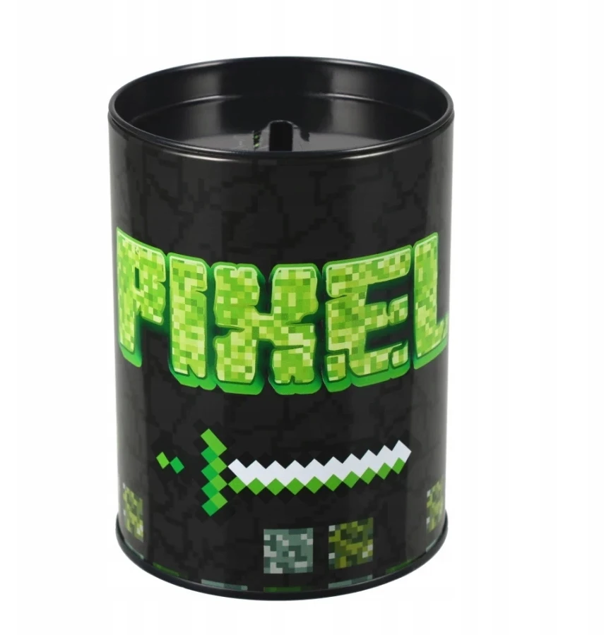 Skarbonka Metalowa Okrągła Pixel Starpak 536849 Starpak