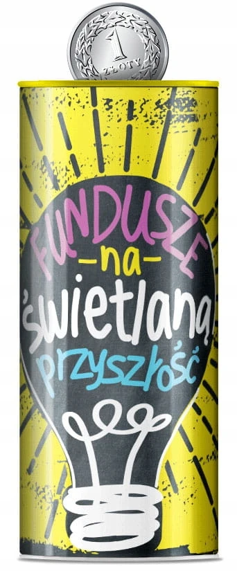 Skarbonka puszka Świetlana przyszłość Kukartka