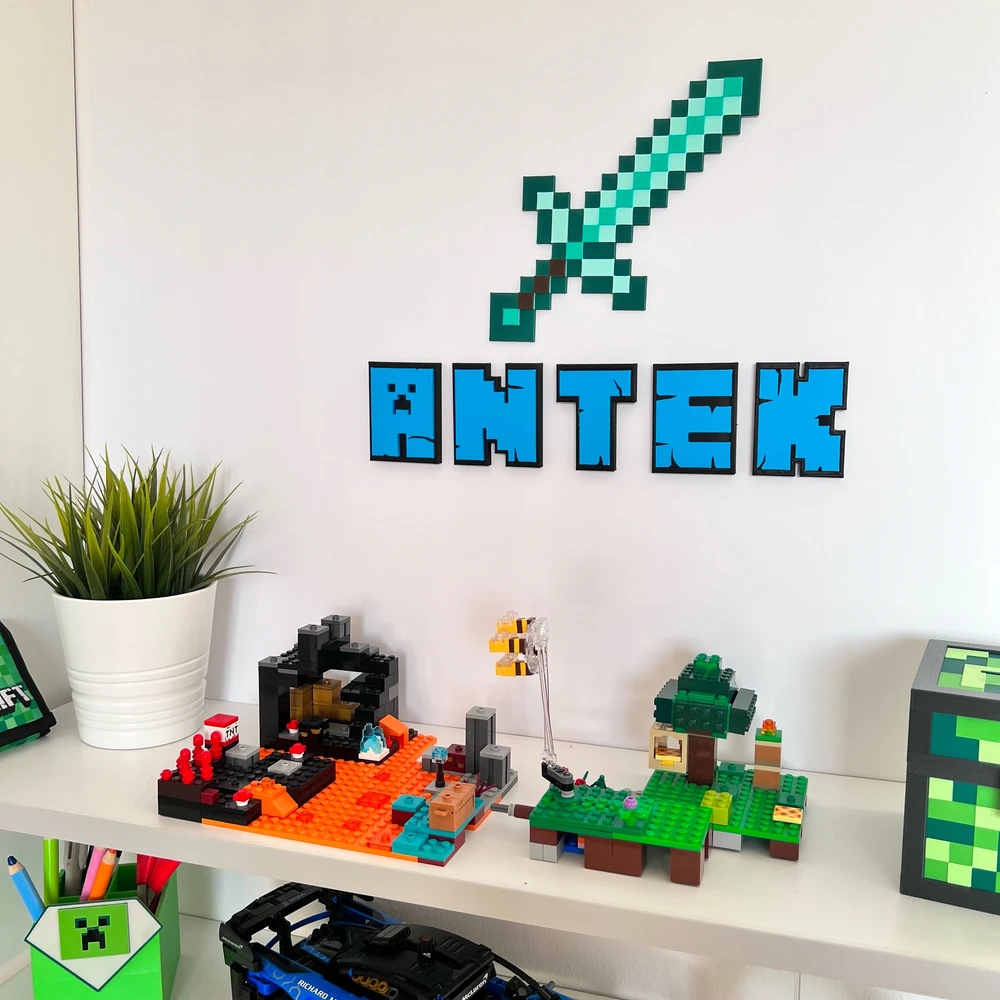Skarbonka vaikams Pixele 3D Skarbonka Roku Prezent dla dziecka Kajawis