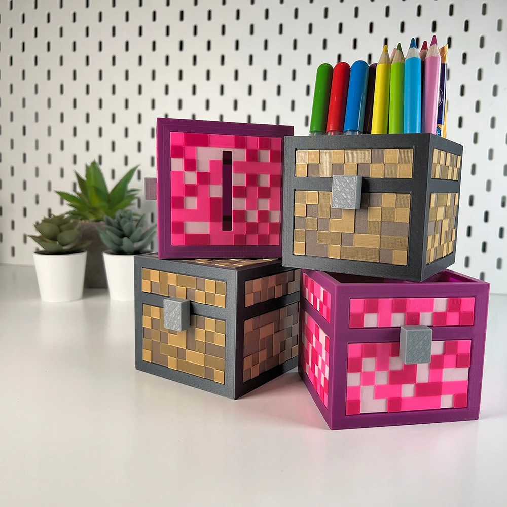 Skarbonka vaikams Pixele 3D Skarbonka Roku Prezent dla dziecka Kajawis