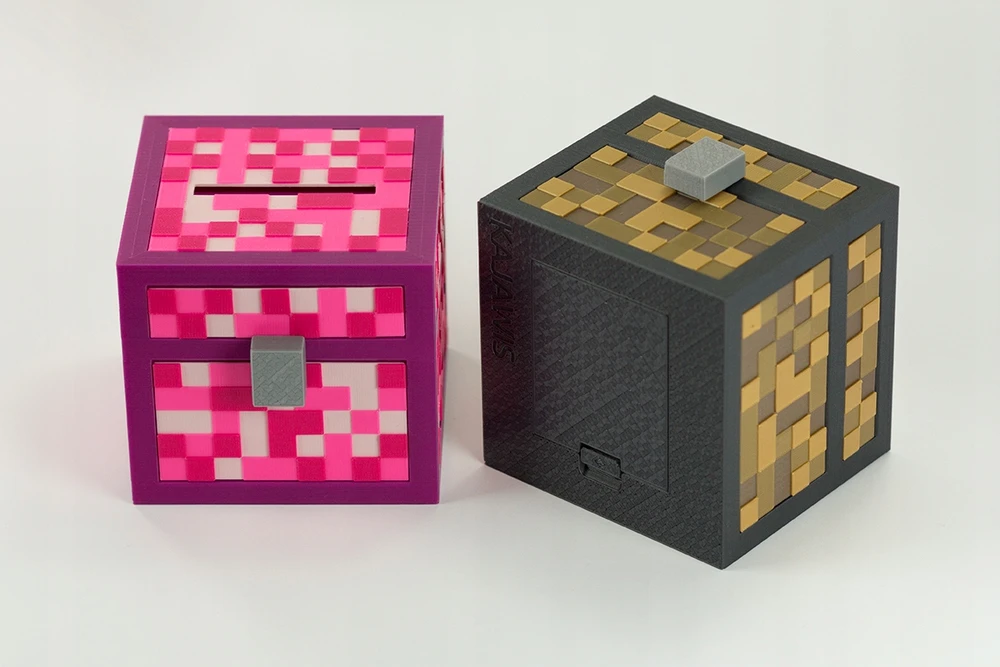 Skarbonka vaikams Pixele 3D Skarbonka Roku Prezent dla dziecka Kajawis