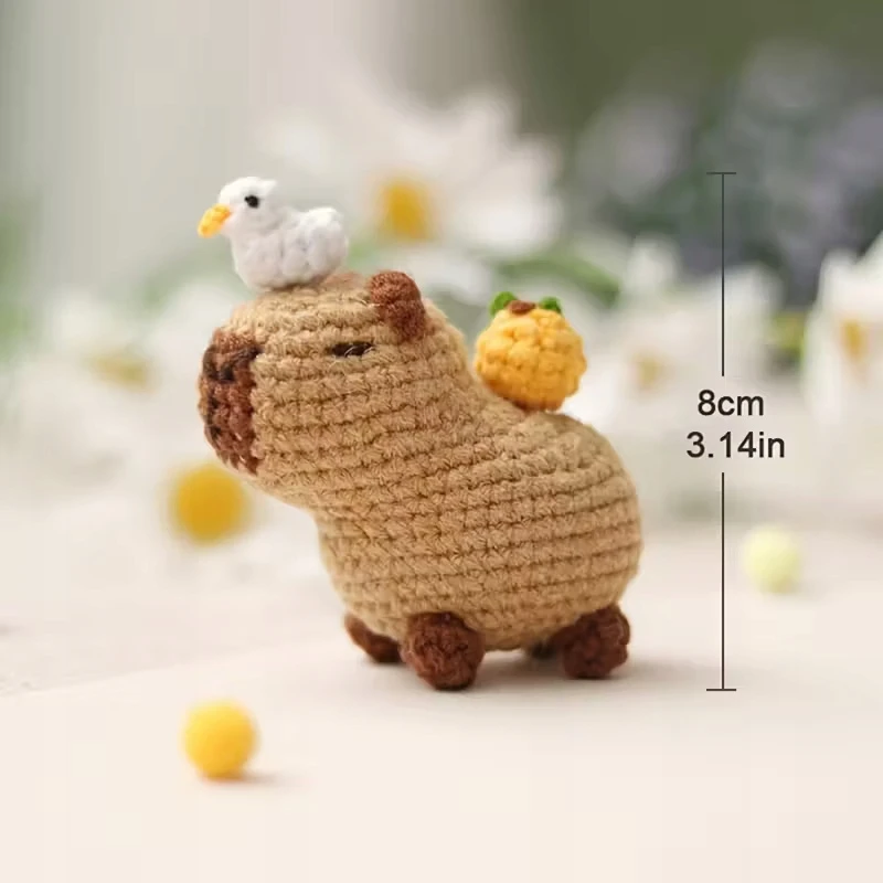 Skibi Store CAPYBARA NĖRIMO RINKINYS SU KURIŠINĖMIS VĖŽLIU NĖRIMO RANKAIS