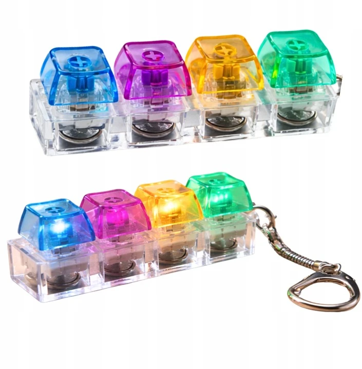 Skibi Store CLICKER MECHANINĖ KLAVIATŪRA LED ANTISTRESAS CLIKER FIDGET SWITCH RAKT.