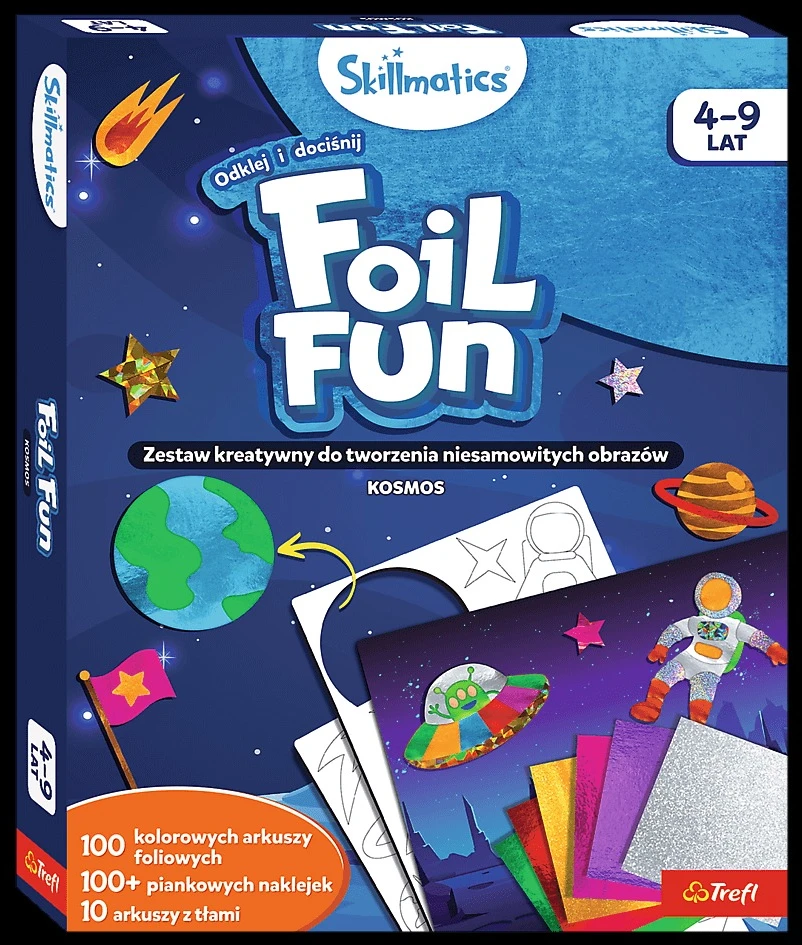 Trefl Rinkinys Skillmatics Foil Fun kosmosas su folija vaikams