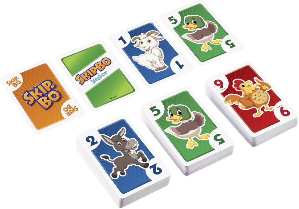 Mattel „Skip-Bo Junior“ kortų žaidimas vaikams HHB37