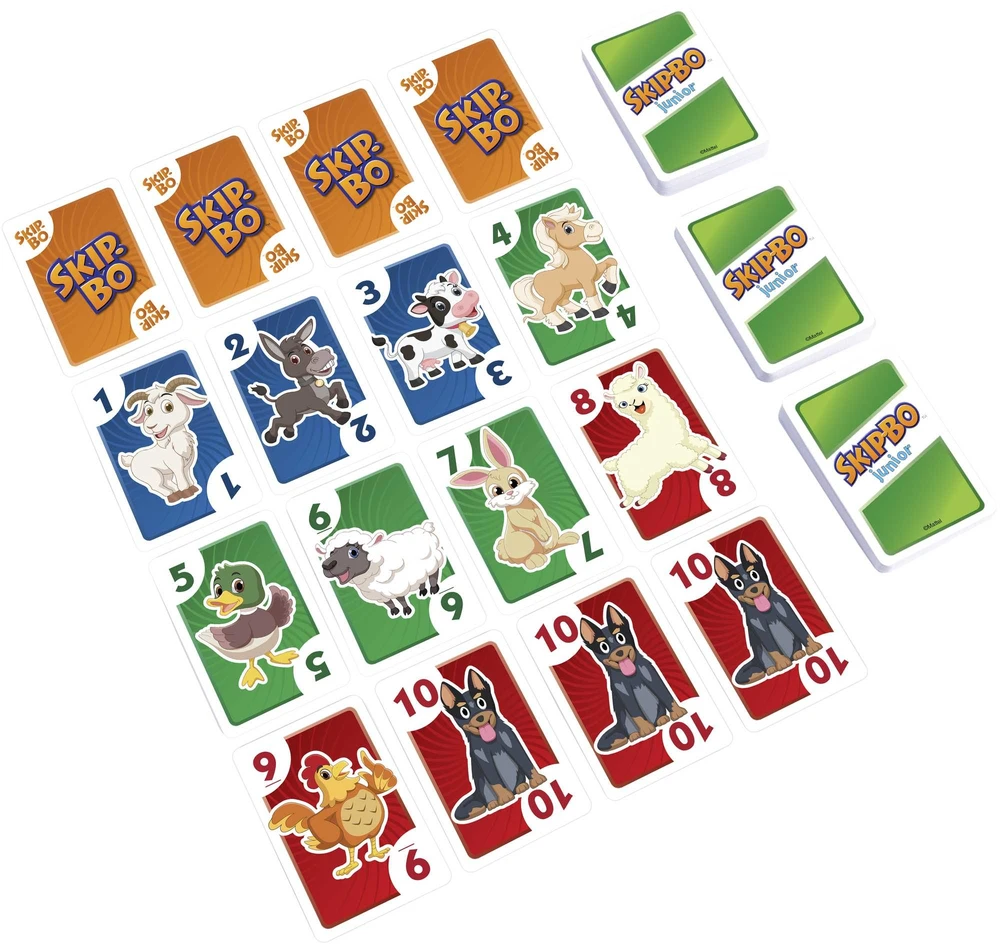 Mattel „Skip-Bo Junior“ kortų žaidimas vaikams HHB37