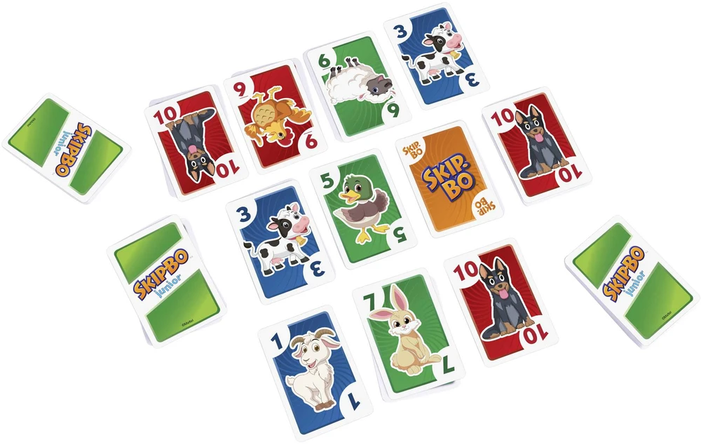 Mattel „Skip-Bo Junior“ kortų žaidimas vaikams HHB37