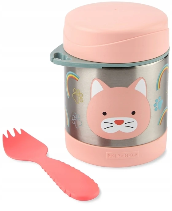 Skip Hop Travel pietūs THERMOS vaikų maistui Zoo CAT 325 ml