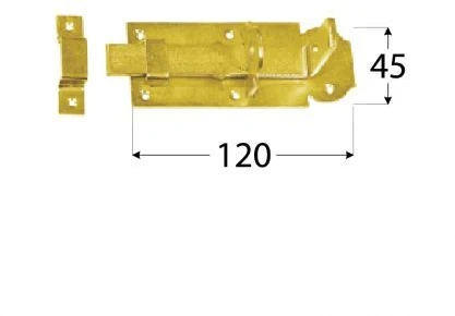 DMX Skląstis W100, 100 x 45 mm, geltonai cinkuotas
