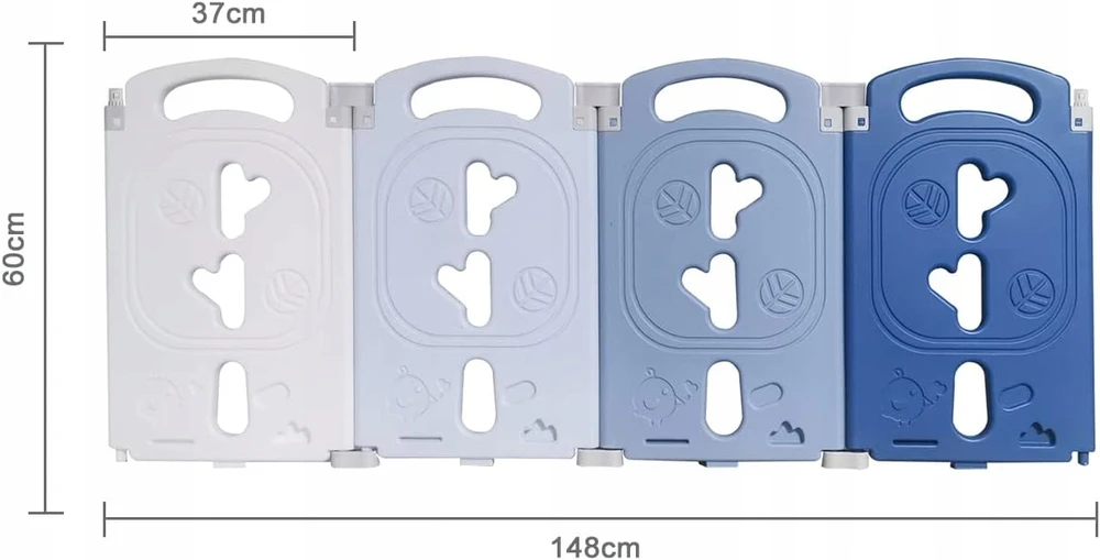 Sklep K4 4 X PANEL DO KOJCA mėlyna-balta plastikowe plac zabaw dzieci dalys