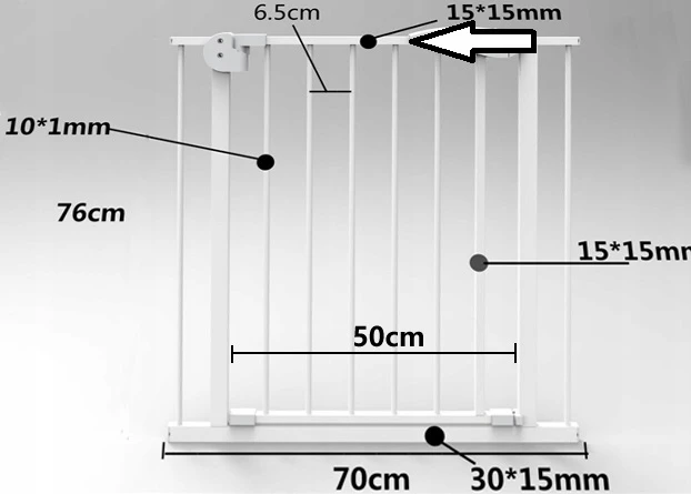 Sklep K4 APSAUGINIAI VARTAI SAUGOS BRUOŽA LAIPTŲ, DURŲ, DIDELIŲ 75-115 cm
