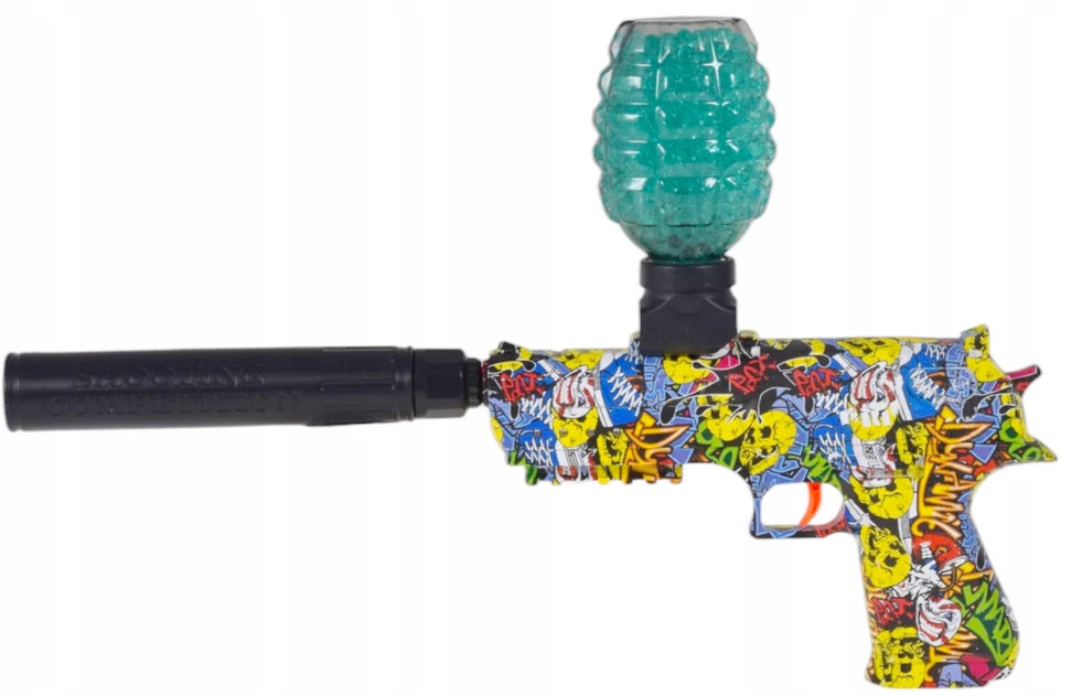 Skleplolki VANDENS GEL BB GUN AUTOMATINIS ŠAUTUVAS XXL RINKINYS 1000 KAMULIŲ