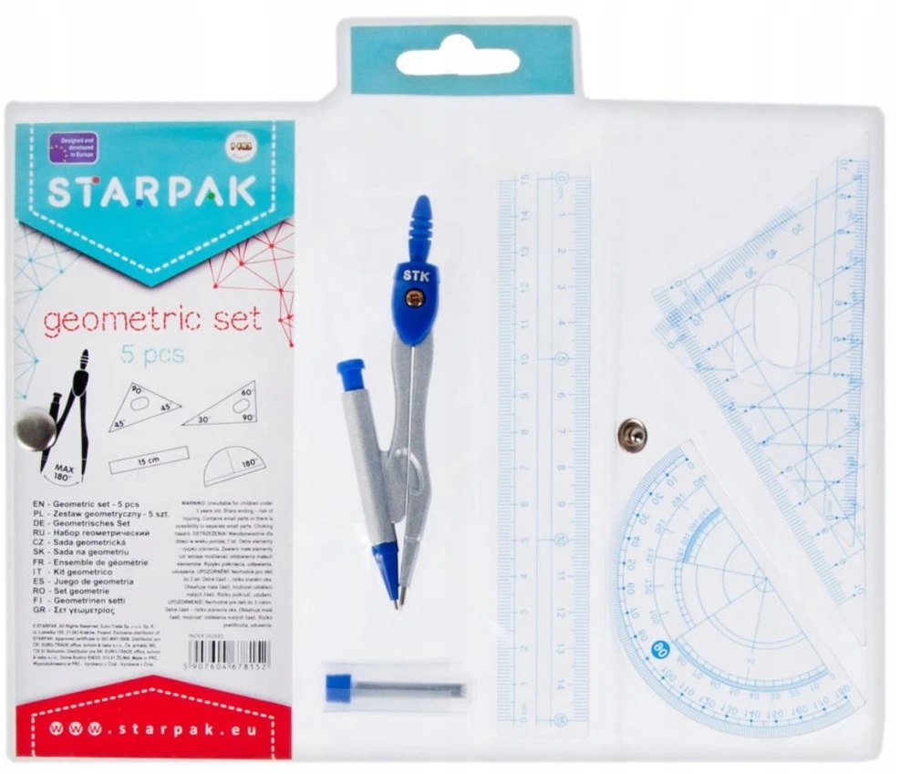 Skriestuvo ir liniuočių rinkinys Starpak