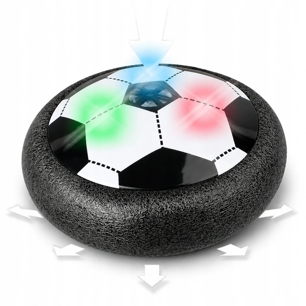 SKRYDANTIS FUTBOLIS SVĖTINANTIS ORO HOVERBALL ORO HOVERBALLAS SU ŠVIESOS DISKU