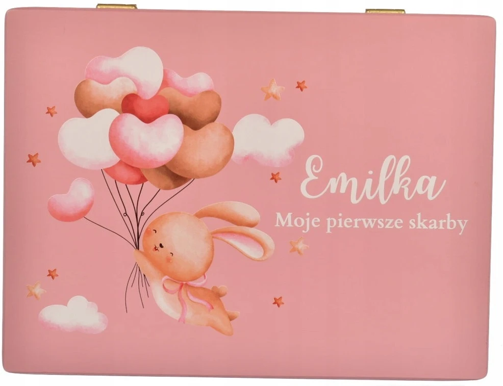 Skrzynki Z Drewna Pudełko drewniane na skarby dla dziecka personalizowane