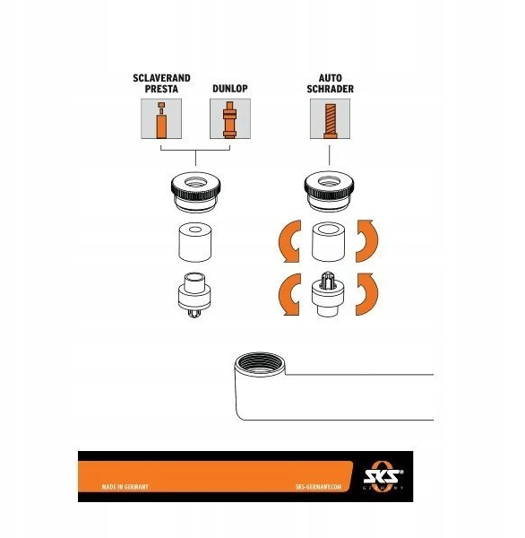 None Sks Rookie Xl rankinė dviračio pompa, 5 bar
