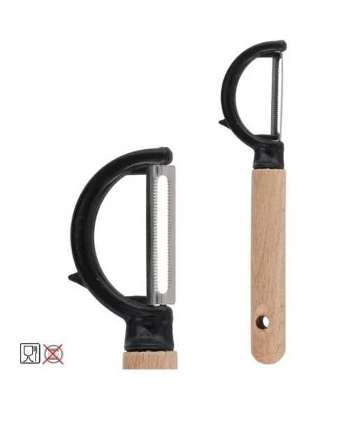 Kitchengo Skustukas daržovėms ARGOS Vertikalus 18cm su Medine Rankena