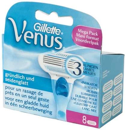 Gillette Venus Smooth Skustuvo Keičiamos Galvutės, 8 vnt