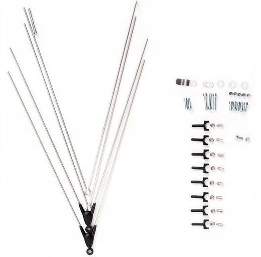 Skydelių komplektas 28 SKS Bluemels 53mm juodas mat
