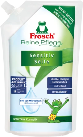 Skystas muilas Frosch SU ALIJOŠIUMI, 500 ml