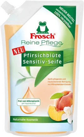 Skystas rankų muilas FROSCH su migdolų pienu, 500 ml
