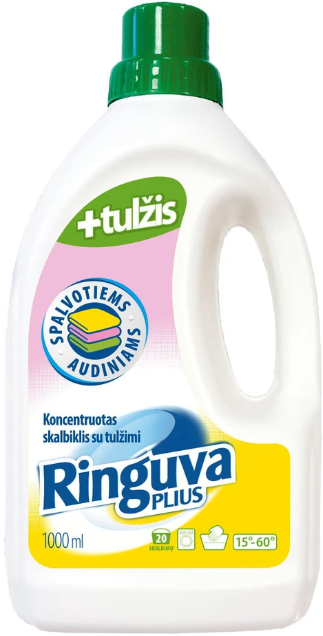 Ringuva_Pliu Skystas skalbiklis RINGUVA PLIUS 3 in 1, universalus, su tulžimi, 20 skalbimų, 1 l