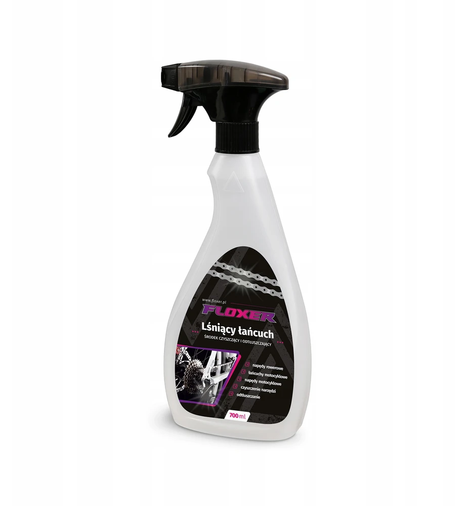 Skystis dviračių ir motociklų pavarų grandinių valymui FLOXER 700ml