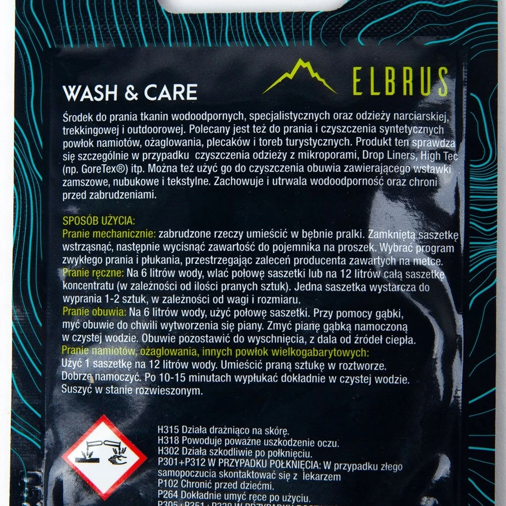 Skystis Elbrus vandeniui atsparių drabužių ir įrangos skalbimui – Wash & Care 20g