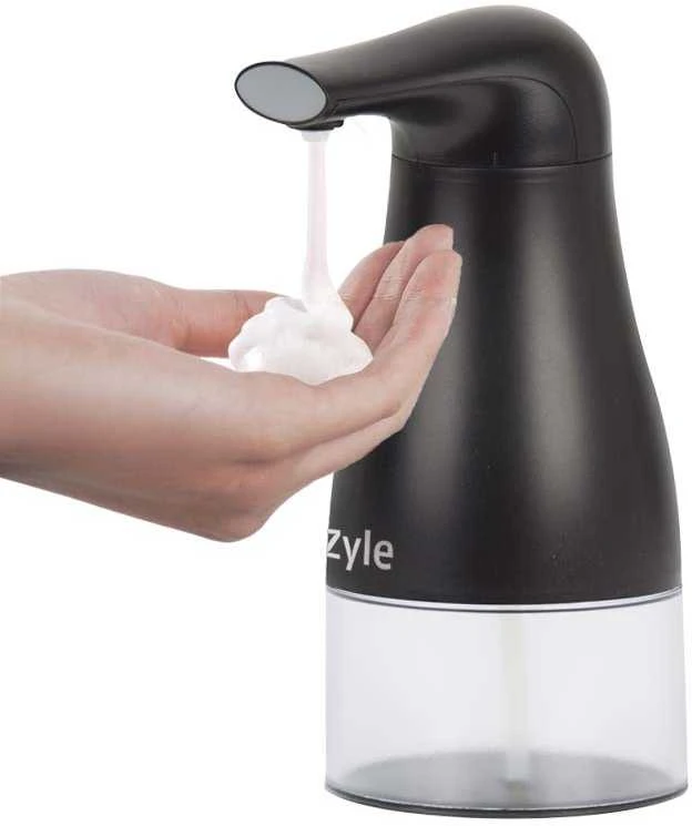 Skysto muilo dozatorius Zyle ZY10DSB, bekontaktis, juodas, 250 ml