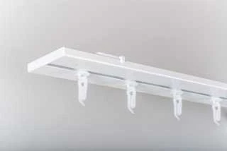 Domoletti Slankiojanti plastikinė kilputė su viengubu kabliuku, baltos sp., 30 vnt